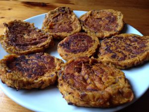 Sweet Potato and chickpea burger