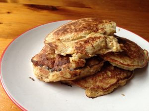 Banana & peanut butter pancake